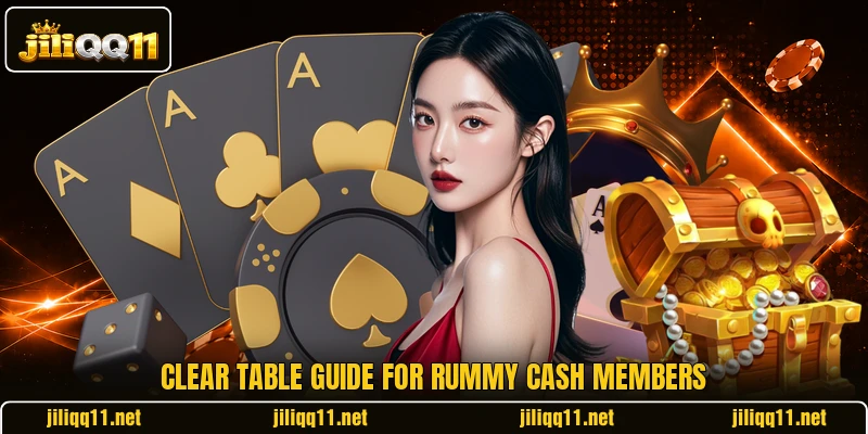 Clear table guide for Rummy Cash members Clear table guide for Rummy Cash members