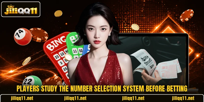 Players study the number selection system before betting Players study the number selection system before betting