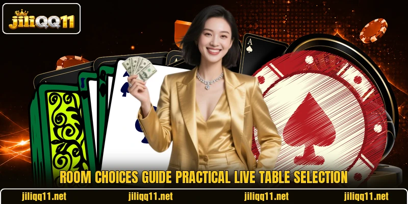 Room choices guide practical live table selection