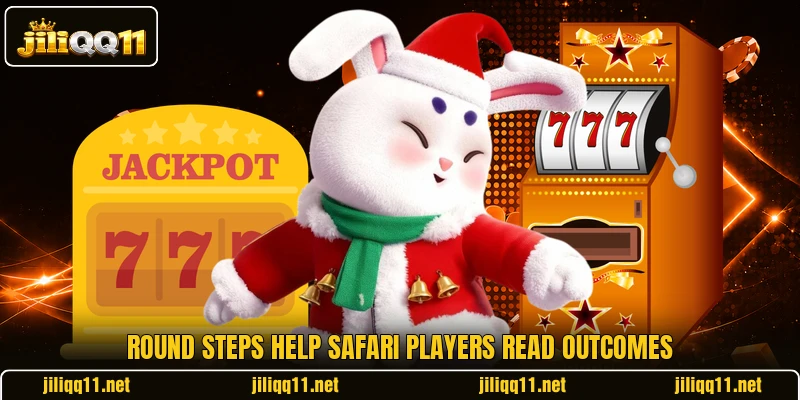 Round steps help safari players read outcomes Round steps help safari players read outcomes