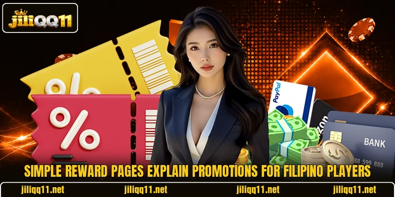 Simple reward pages explain promotions for Filipino players