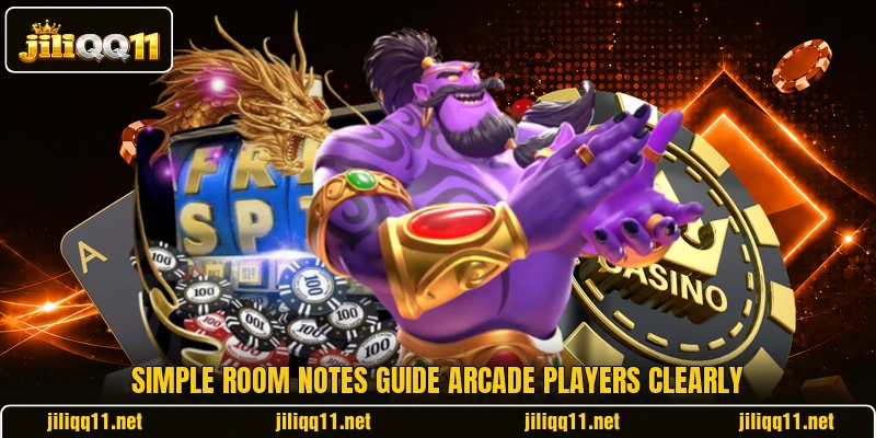 Simple room notes guide Arcade players clearly Simple room notes guide Arcade players clearly