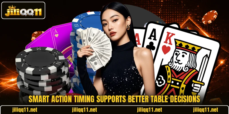 Smart action timing supports better table decisions Smart action timing supports better table decisions