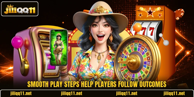 Smooth play steps help players follow outcomes